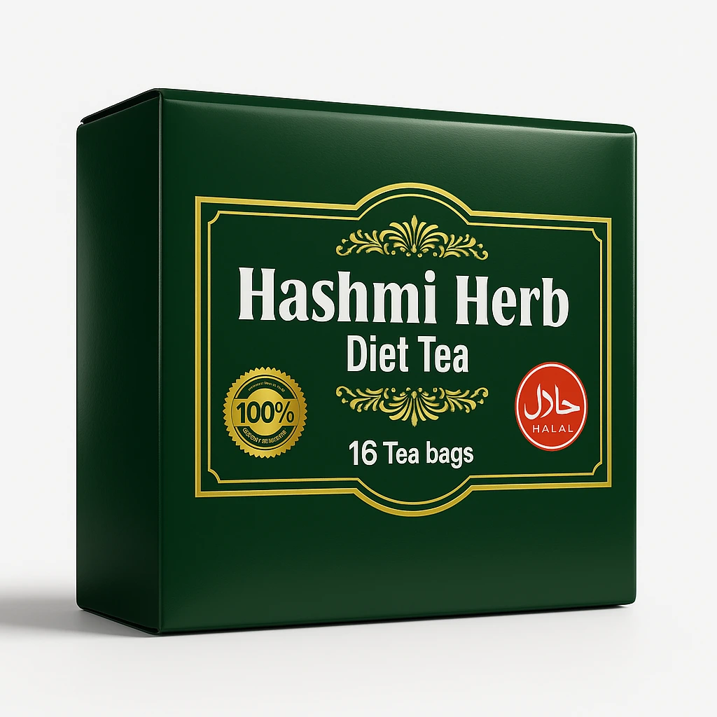 Hashmi Herb Diet Tea - 100% Herbal Weight Loss Tea | Halal & Natural